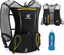 Zaino Idratazione 5L, Gilet Zaino Trail Running Con Borraccia Morbida 500Ml per 