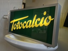 Collezionismo insegna luminosa Bifacciale vintage Totocalcio