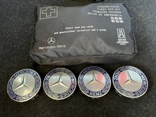 4 TAPPI COPRIMOZZO MERCEDES BENZ CERCHI IN LEGA 75MM CLASSE A B C E CLA CLK