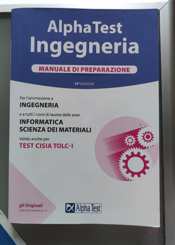 Alpha test ingegneria - alpha, manuale