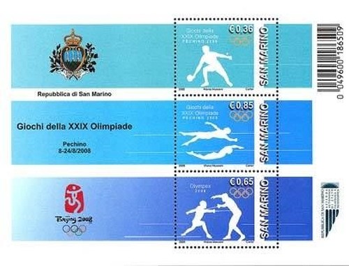 2008 san marino foglietto - san,