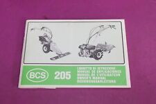 Manuale d’uso motozappa BCS
