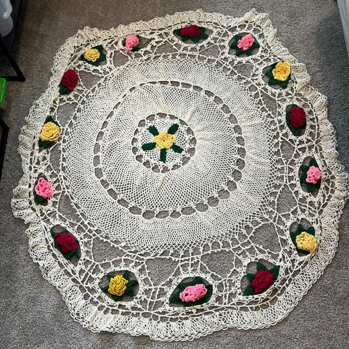 Tovaglia vintage fatta mano - tovaglia,