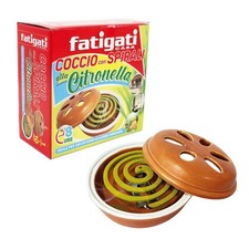 SET 12PZ COCCIO IN CERAMICA CON 10 SPIRALI ALLA CITRONELLA ANTIZANZARE 8 ORE 463