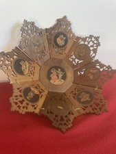 Cestino Legno di Ulivo Intarsio Sorrentino Vintage,