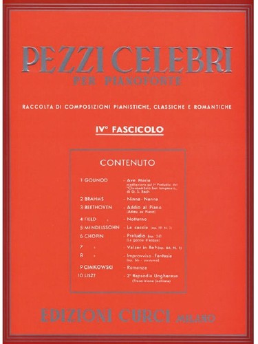 Pezzi celebri per - , pianoforte