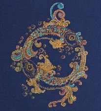 Kit punto croce contati pesci