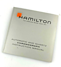 Manuale Orologio Hamilton Libretto Istruzioni Automatico E Quarzo Chronografo