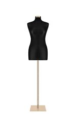 Busto donna sartoriale manichino femminile nero oro