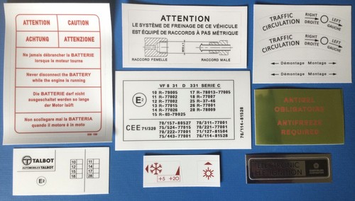 Kit autocollants compartiment - kit,
