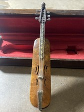 VTG Miniatura Argento 925 e Legno - R Handmade Stringed Instrument Dulcimer Bass