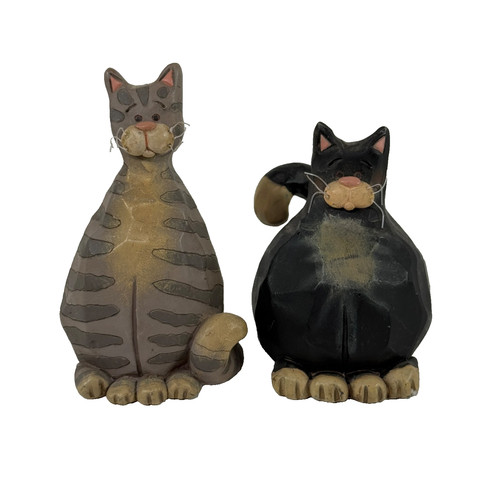 Statuine gatto arte popolare