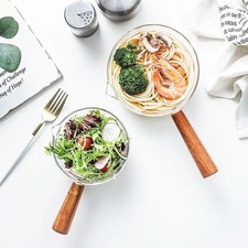 Pentola in vetro manico in