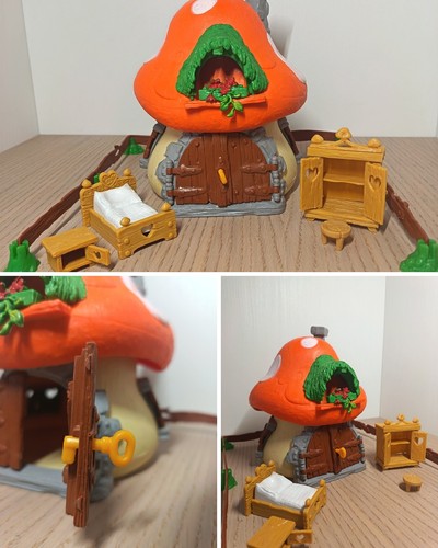 Casa fungo grande - fungo, puffi