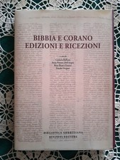 BIBBIA E CORANO EDIZIONI E RICEZIONI - Bulzoni Editore 2016 