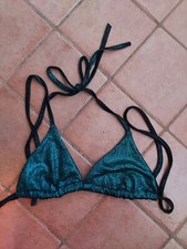 reggiseno triangolo di costume da bagno AZZURRO. taglia 2. marca SUBDUED. USATO
