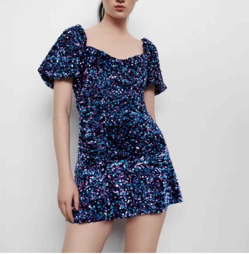 Zara mini abito paillettes - abito,