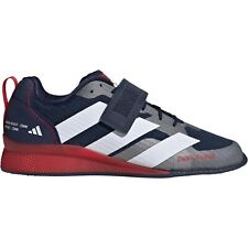 Scarpe da sollevamento pesi Adidas Adipower III da uomo Powerlifting Gym Trainers Navy 3