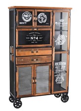 Armadietto Farmacia Su Ruote Cassettiera Alta Multi Uso China Mobile Retrò