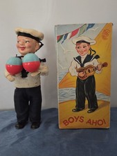 Giocattolo Vintage a Corda Marinaio Con Caracas Boys Haoi Anni 50'