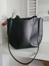 Borsa Zara in pelle nera a