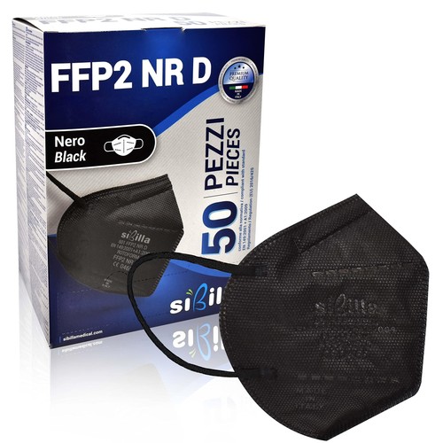 Mascherine ffp2 nere - nere, pezzi