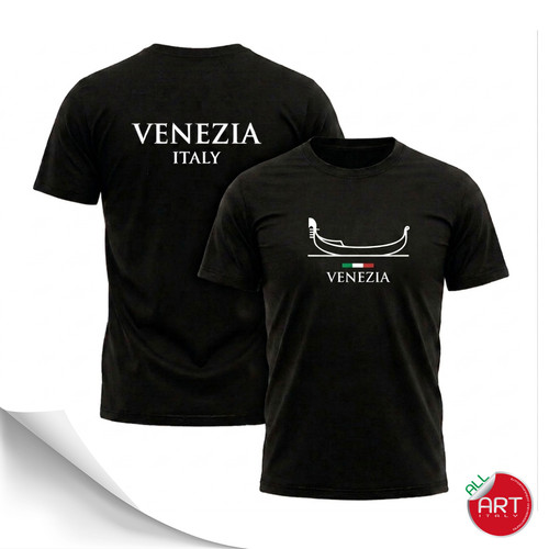 T-Shirt nera con scritta