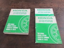 Honda VF750 VF750C VF750S Sports Custom 1982 1984 shop manual manuale officina
