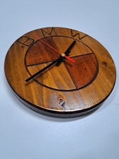 Wooden wall clock - wooden,