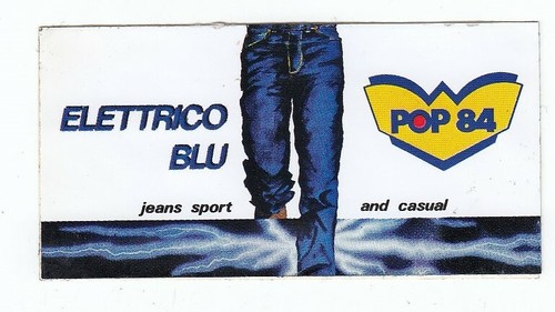 Adesivo pop elettrico - adesivo, blu