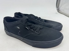 Vans Atwood Sneakers Skateboard Uomo Nero Tela Stringate - 11,5