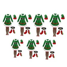 Costume da elfo di Natale, set
