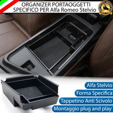 VANO PORTAOGGETTI PER BRACCIOLO ALFA STELVIO PORTA OGGETTI SPECIFICO ORGANIZER
