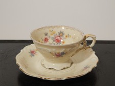 ANTICA TAZZINA PREZIOSA PORCELLANA BAVARIA SCHUMANN STILE ROCAILLE PRIMO 900