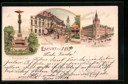 Litografia erfurt governo - litografia, erfurt,