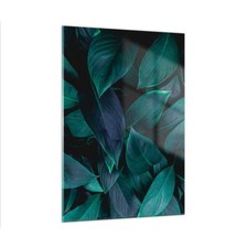 Quadro su Vetro 50x70cm Foglie