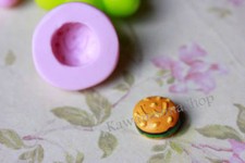 Stampo in gomma siliconica per fimo e cernit forma a Hamburger 1.4 * 0.8cm