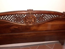 Testata testiera letto matrimoniale vintage letto etnica da  restaurare 