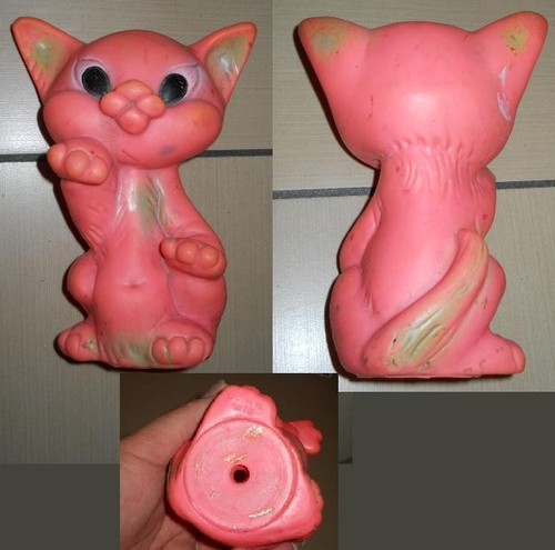 Ledraplastic squeak cat - ledraplastic(?),