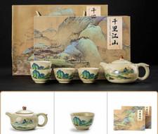 Set Da Tè Porcellana. Teiera In Ceramica Confezione Elegante, Ideale Come Regalo