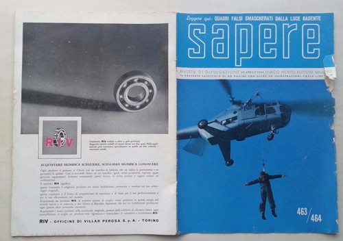 Rivista sapere aprile 1954 - sapere,