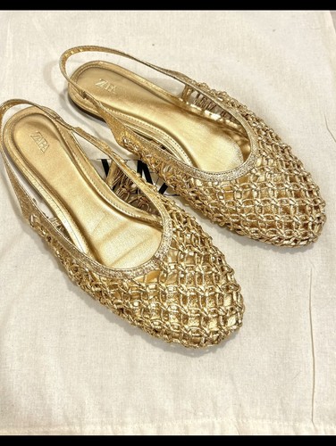 Sandali zara oro metallizzato - zara,