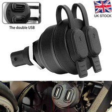 Adattatore di Alimentazione Caricabatteria USB Doppio per BMW R1200GS R1250GS F850GS DIN Prese