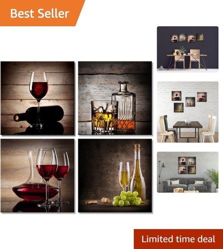 Elegant piece red wine - 4-piece, cups