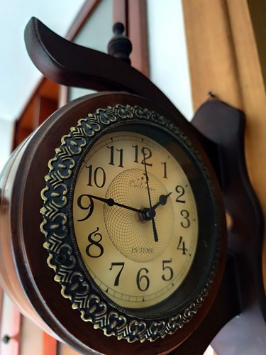 Orologio muro doppia facciata - muro,
