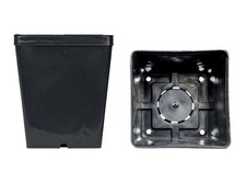 Vasi quadrati colore nero