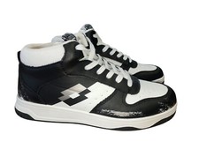 Scarpe Basket Lotto Rocket 1 Amf Ragazzo in Pelle Nero/bianco