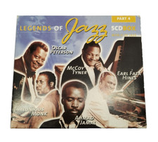 Legends of Jazz Raccolta 5 Cd Audio Peterson Monk McCoy Hines Jamal 52 brani