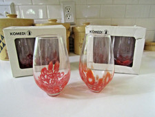 6 bicchieri da vino senza