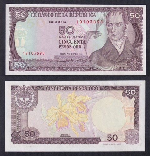 Banconota colombia pesos - colombia,